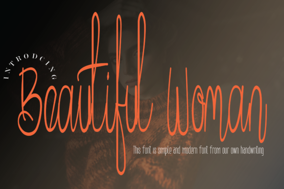 Beautiful Woman: A Refined Script Font for Editorial Warmth