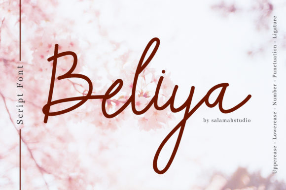 Beliya: A Modern Script Font for Digital Branding