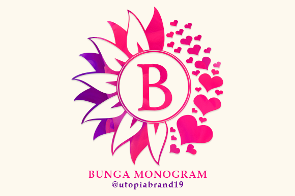 Bunga Monogram: A Decorative Font for Digital Design