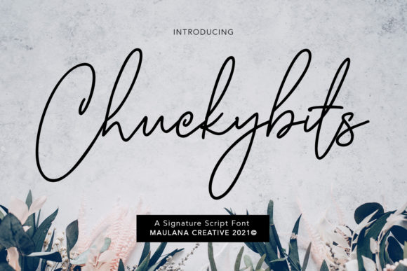 Chuckybits: A Stylish Script Font for Small Business Branding