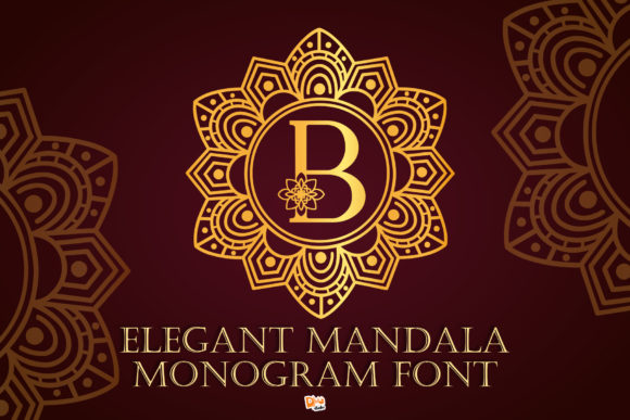 Elegant Mandala Monogram: A Font That Elevates Brand Identity