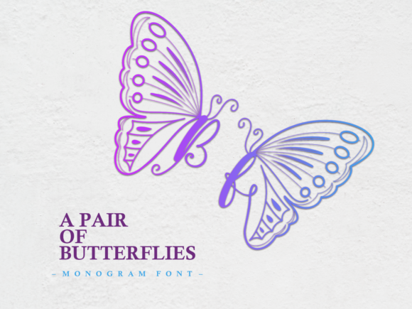 Enhance Your Brand with A Pair of Butterflies Font