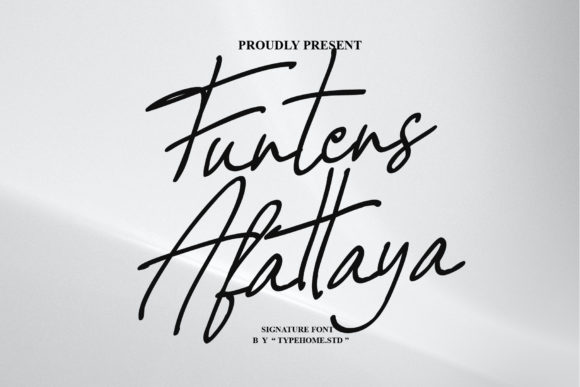 Funtens Afattaya: A Luxurious Script Font for Editorial Design