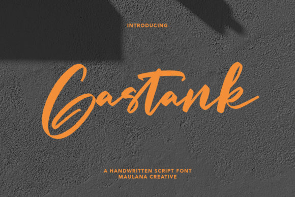 Gastank: An Elegant Script Font for Editorial Design