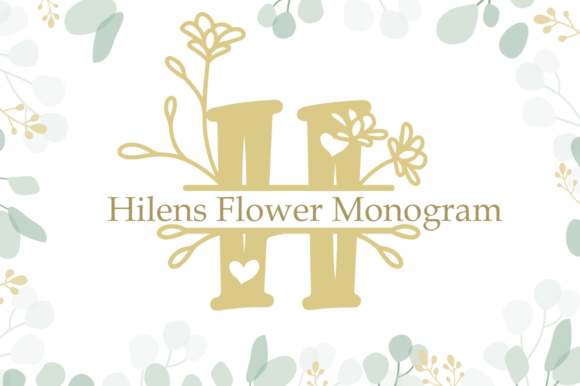 Hilens Flower Monogram: A Beautiful Font for Digital Design