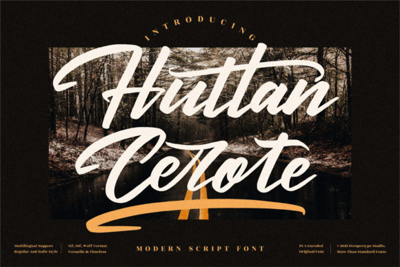 Huttan Cerote: A Thoughtful Script Font for Editorial Warmth
