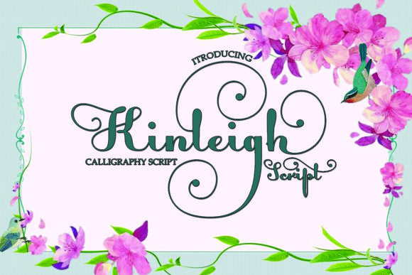 Kinleigh: A Romantic Script Font for Handmade Labels & Printables