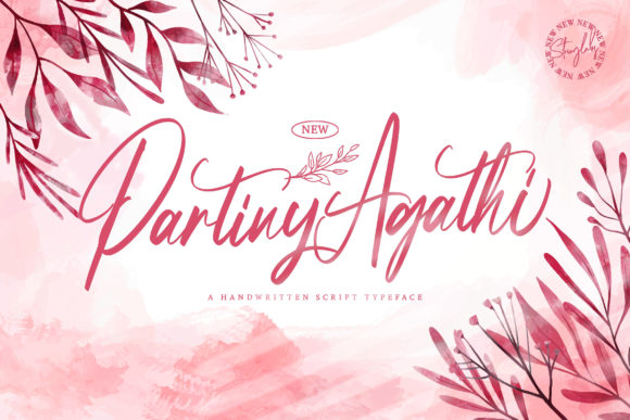 Partiny Agathi: A Refined Script Font for Thoughtful Editorial Design