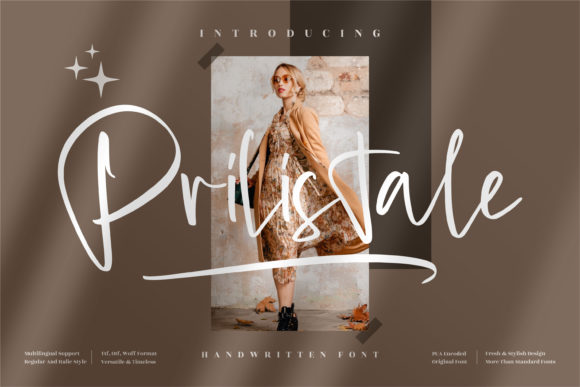 Prilistale: An Elegant Handwritten Font for Thoughtful Branding