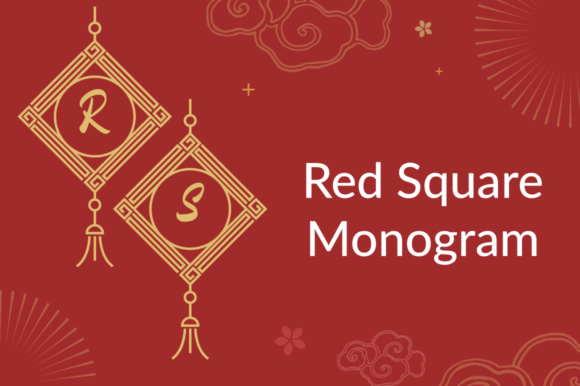 Red Square Monogram: A Font That Speaks in Style