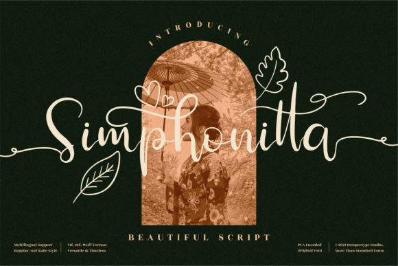 Simphonitta: A Refined Script Font for Polished Branding