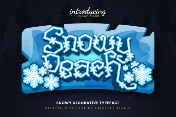 Snowy Peach Christmas Decorative: A Font for Campaign Creativity
