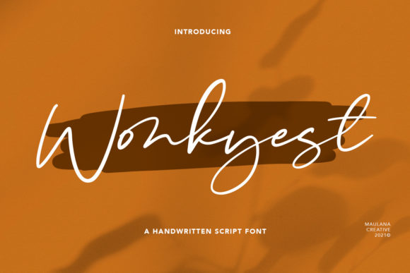 Wonkyest: A Refined Script Font for Digital Branding